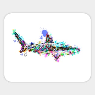 WATERCOLOR SHARK Sticker